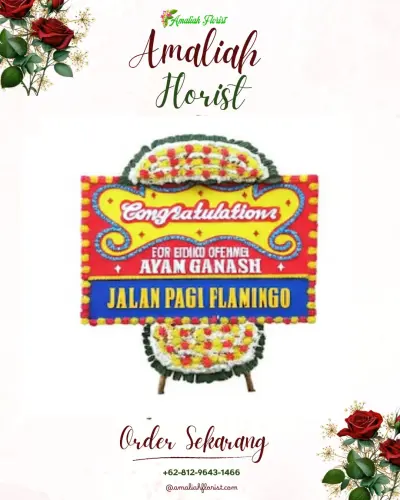 Bunga Papan Congratulation di Masjid Raya Darussalam Palangkaraya